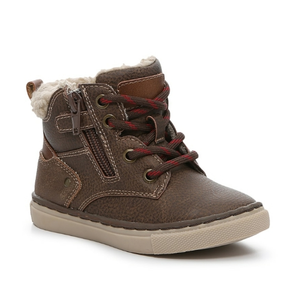 NIB Max + Jake Dark Brown Steven Boot Kids Size 5